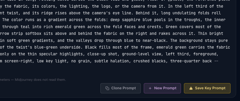 The Prompt Agent dialog asking three questions before it writes, each with choices to tick